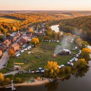 Southern Indiana rolling hills festivals - 68 heritage festivals, outdoor recreation events, and historic river town celebrations with autumn foliage